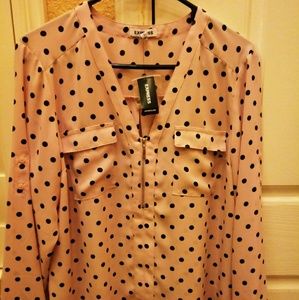 Polka dot blouse